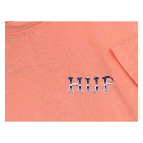 HUF ハフ EMBER ROSE 半袖 Tシャツ バラ 炎 Desert Flower サーモンピンク ストリート LA