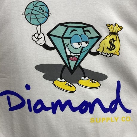 【S】 Diamond Supply Co ダイヤモンドサプライ 半袖 Tシャツ Money  白 LA ストリート スケーター