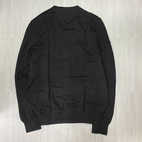 USAモデル TOMMY HILFIGER プレミアムコットンニット カーディガン 黒 (R4F-17)