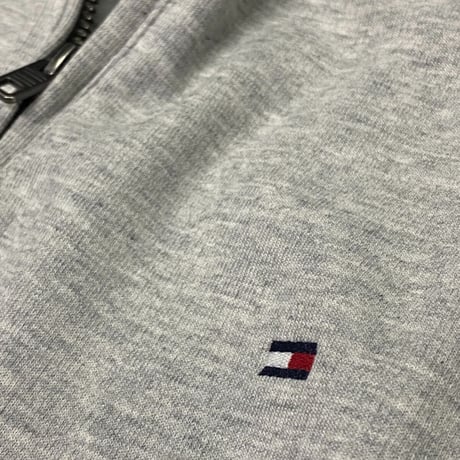 TOMMY HILFIGER USA 3/4 クオータージップ モックネック スウェットプルオーバー (R4F-4)