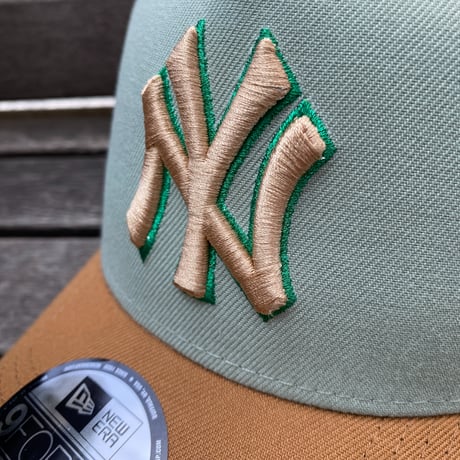 海外限定 Newera ニューエラ 9Forty Aフレーム NY Yankees ヤンキース 1923WS キャップ セージグリーン (940-202)