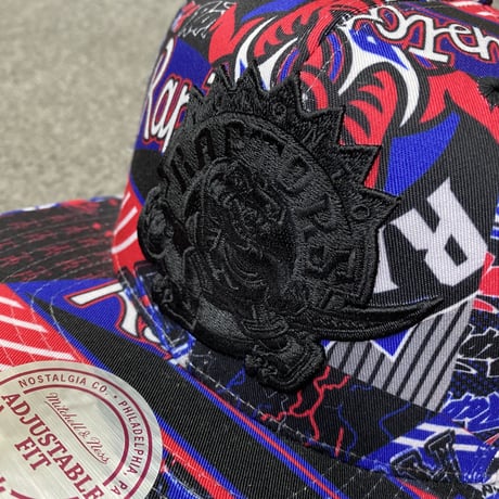 Mitchell&Ness NBA トロント Raptors ラプターズ Paysage 総柄 HWC スナップバック キャップ