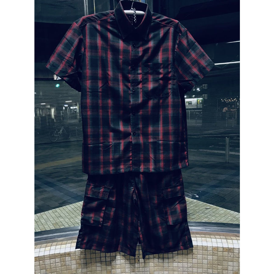 sukala チェック柄　上下セット 新品 【SUKALA】チェックセパレートツイストタンクトップ