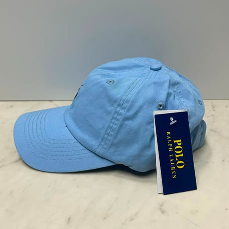 POLO RALPH LAUREN ラルフローレン Iconic Ball Cap ポニーロゴ アイコニック ダッドキャップ Vintage L.Blue (RLC8)