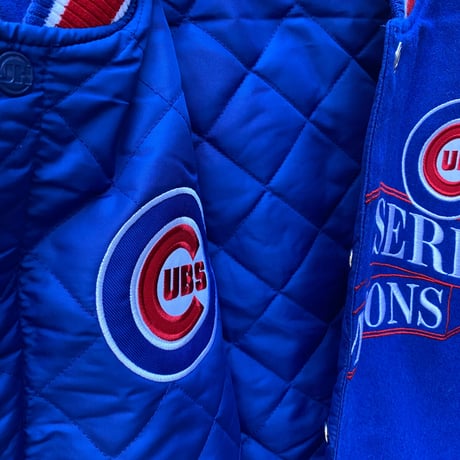 MLB公式 JHデザイン Cubs シカゴ カブス 限定 チャンピオンズ リバーシブル スタジャン