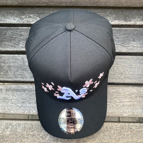 海外限定 Newera ニューエラ 9Forty Aフレーム Athletics アスレチックス SAKURA 桜 キャップ (940-229)