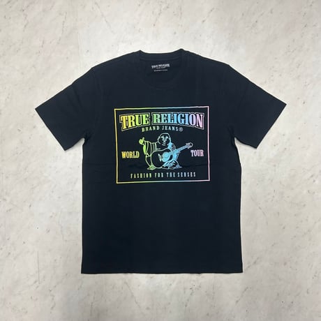 True Religion トゥルーレリジョン Rainbow Box Logo Tee レインボー ブッダボックス Tシャツ  (TRUE-TS2)