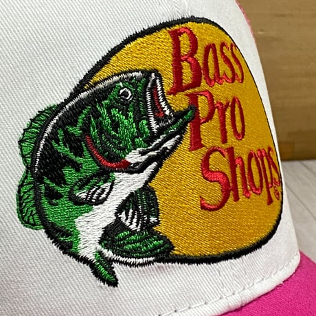 米国アウトドアブランド Bass Pro Shops バスプロショップス 刺繍ロゴ メッシュキャップ (Bps21)