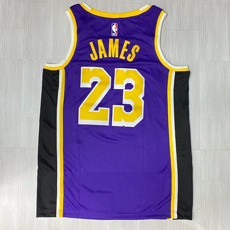 米国規格 NIKE ナイキ Lakers レイカーズ 23 レブロンジェームズ オーセンティック ジャージー 紫