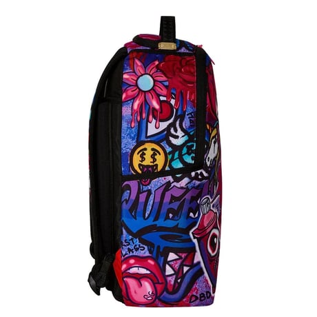 米国仕様 SPRAYGROUND コンプリケーテッド 総柄 ストリートアート グラフィック DLXR バックパック (BKPK16)