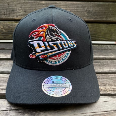 Mitchell&Ness ミッチェル&ネス NBA デトロイト Pistons ピストンズ FLEXFIT フレックスフィット スナップバックキャップ 黒