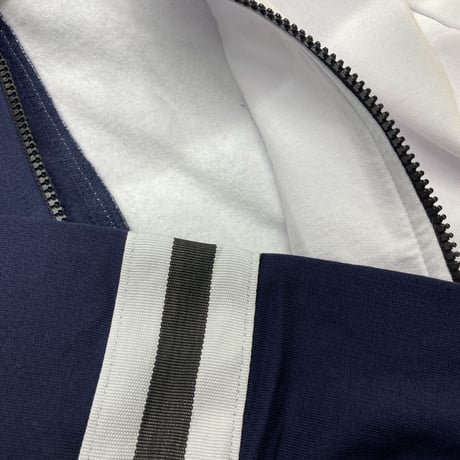 SEANJOHN ショーンジョン ジップアップ スウェット トラック ジャケット 紺 白 パフダディ