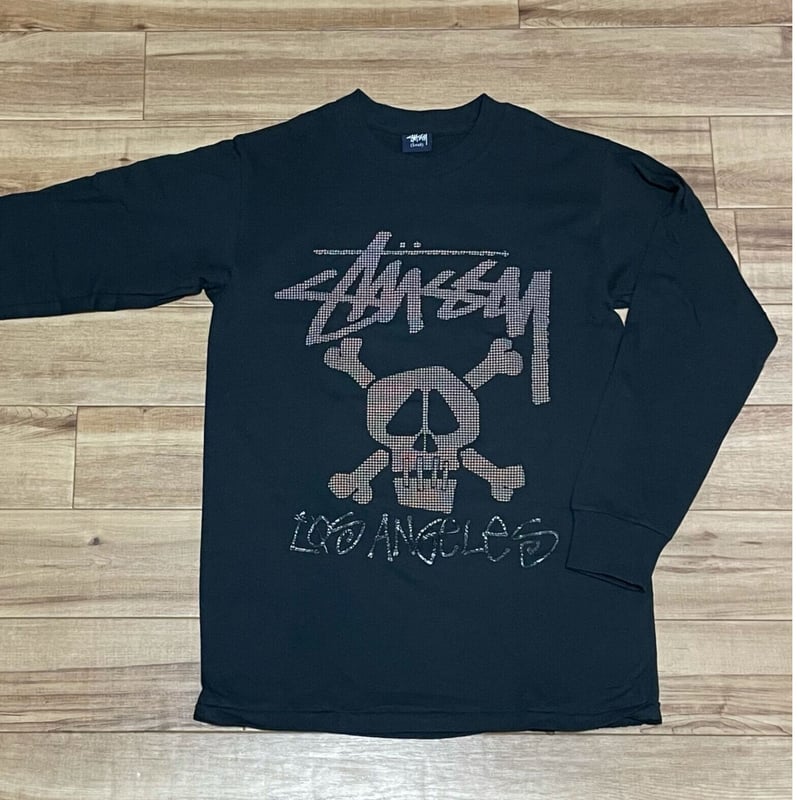 【LA限定・希少デザイン】stussy　ステゥーシー　スカルTシャツ　サイズS