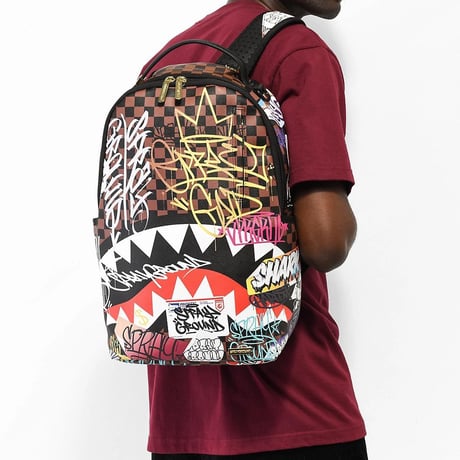 特別限定 SPRAYGROUND チェッカーボード TAGGED UP グラフィティ バックパック