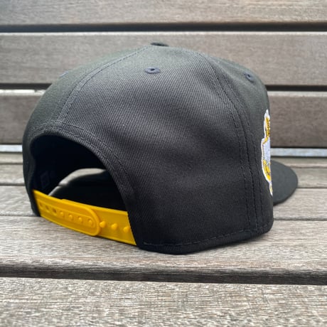 海外限定 9FIFTY ニューエラ LA Dodgers ドジャース スナップバックキャップ 炎 イエローフレイム 40周年記念 (950-248)