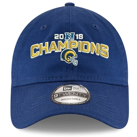 NFL ロサンゼルス ラムズ 9Twenty ニューエラ NEWERA 2018 チャンピオンズ キャップ 青