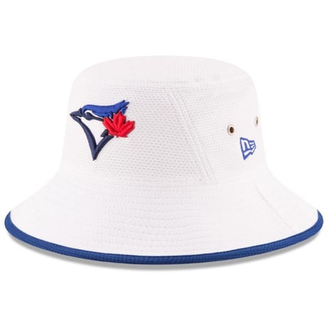 HEX ニューエラ NEWERA トロント Bluejays ブルージェイズ 公式 バケットハット 白 フリーサイズ MLB