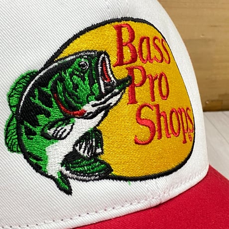 米国アウトドアブランド Bass Pro Shops バスプロショップス 刺繍ロゴ メッシュキャップ (Bps23)