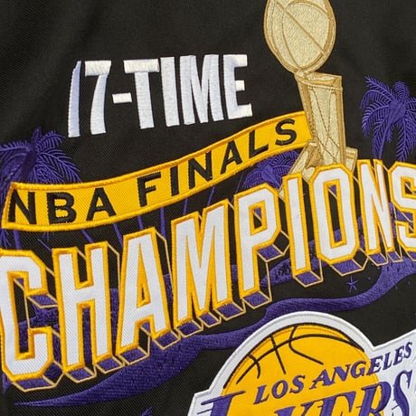 NBA  JHデザイン LA レイカーズ Lakers 2020 NBA 限定 ファイナル チャンピオン 17Time スタジャン