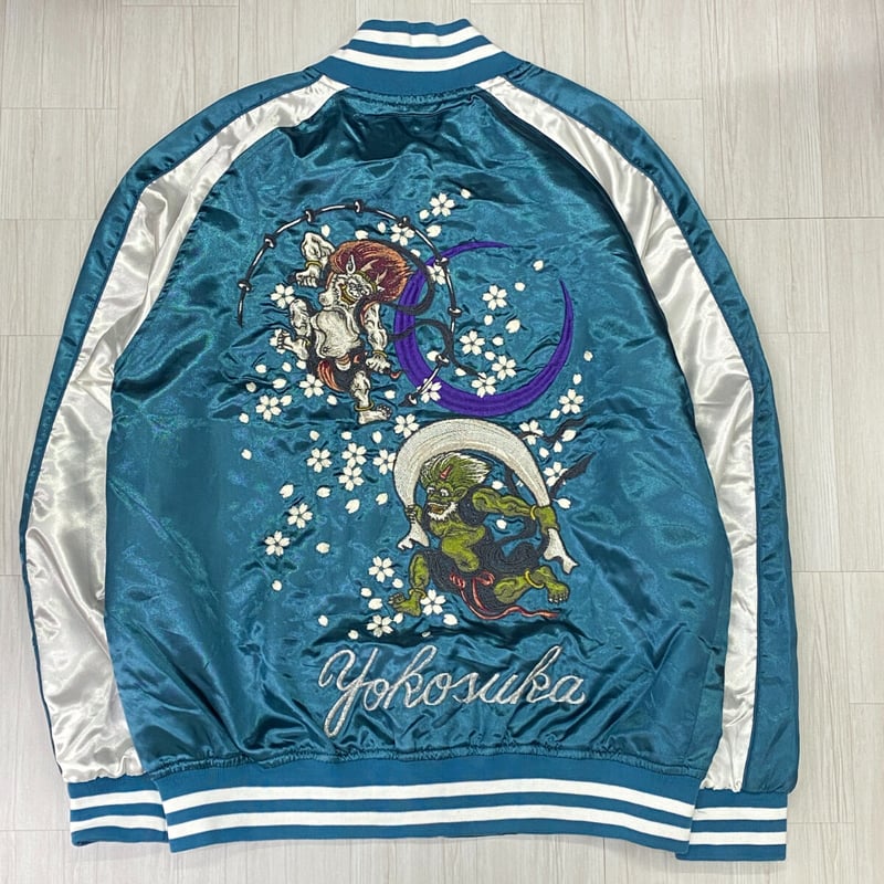 横須賀発祥 スカジャン Yokosuka刺繍入り SUKAJAN 風神雷神 横須賀発祥 スカジャン Yokosuka刺繍入り SUKAJAN 風神雷神