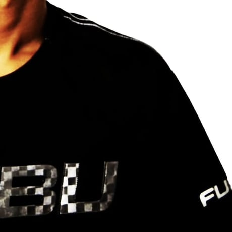 USA仕様 FUBU フブ Checkerboard チェッカーボード フォイルロゴ Tシャツ Y201 黒 (FBT6)
