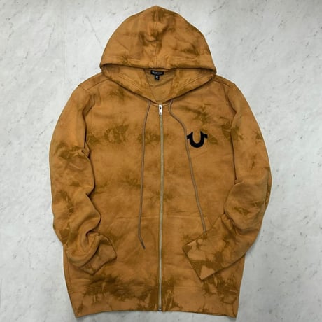 True Religion トゥルーレリジョン Slant Logo Zip Hoodie タイダイ ジップアップパーカ  (TRUE-H2)