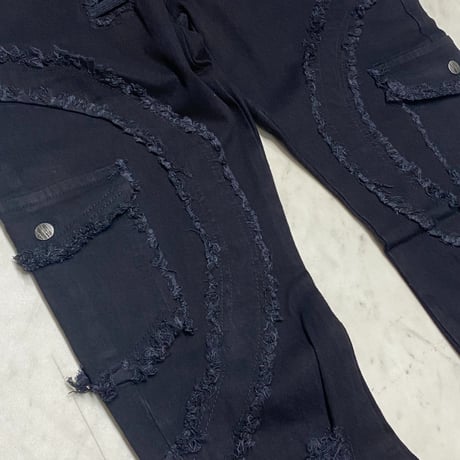 米国ブランド FWRD Denim NY スタックドフレア デニム Stacked Twisted Jeans ジェットブラック (JNS15)