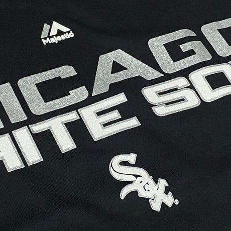 MLB公式 Majestic Athletic シカゴ ホワイトソックス Whitesox 半袖 Tシャツ 黒 メジャーリーグ