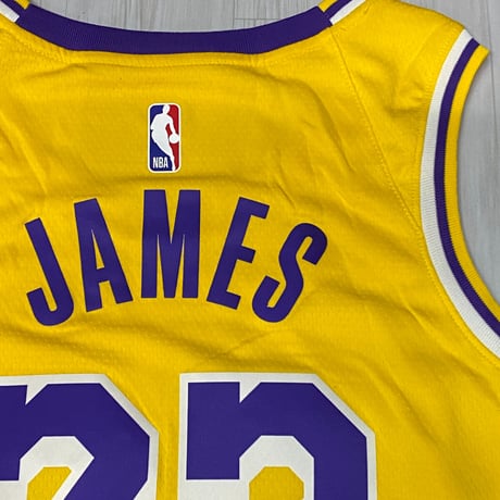 米国規格 NIKE ナイキ Lakers レイカーズ 23 レブロンジェームズ オーセンティック ジャージー