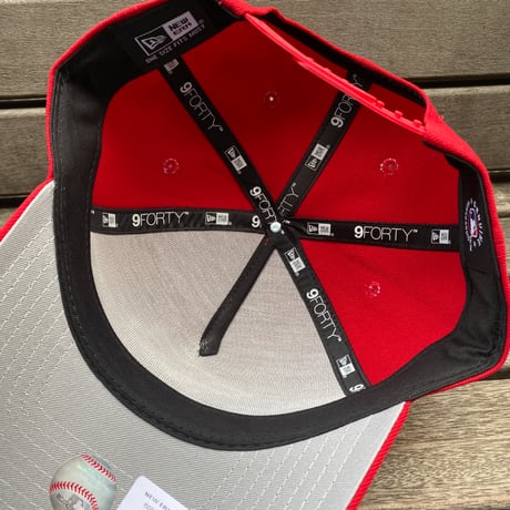 海外限定 Newera ニューエラ 9Forty A-Frame Aフレーム Blue Jays ブルージェイズ 赤 birdhead (940-70)
