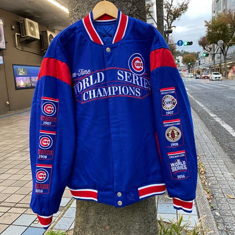 MLB公式 JHデザイン Cubs シカゴ カブス 限定 チャンピオンズ リバーシブル スタジャン
