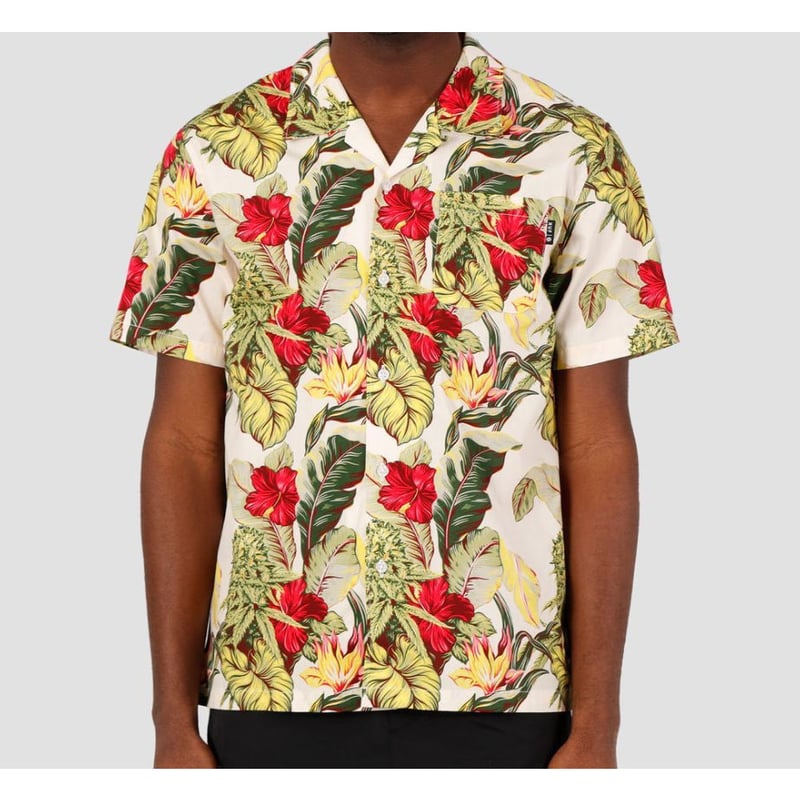 【新品・タグ付】ハフ HUF 23S アロハシャツ 総柄 レーヨン 人気Lサイズ 新品・タグ付】ハフ HUF 23S アロハシャツ 総柄 レーヨン 人気L