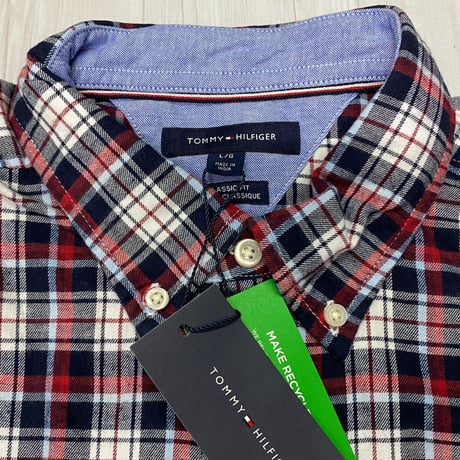 USA規格 トミーヒルフィガー TOMMY HILFIGER クラシック フランネル チェックシャツ (R4F-32)