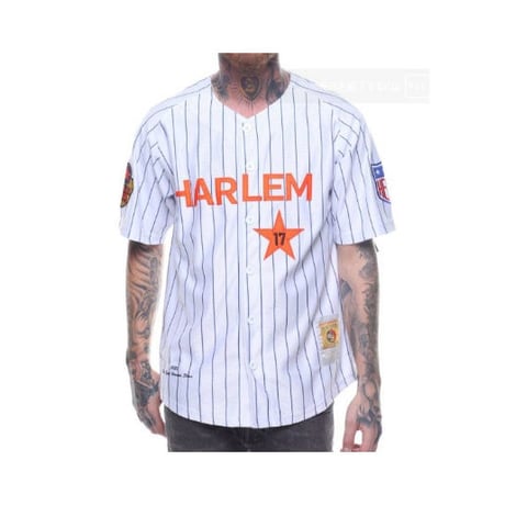 NEGRO LEAGUE ニグロリーグ Harlem Stars ハーレム スターズ ベースボールシャツ  背番号17 (HGC-BB13)