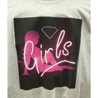 【S】 Diamond Supply Co ダイヤモンドサプライ 半袖 Tシャツ Neon Girls ネオンガール グレー LA