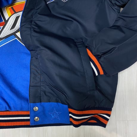 USA限定 JHデザイン NBA オクラホマシティ サンダー OKC リバーシブル スタジャン