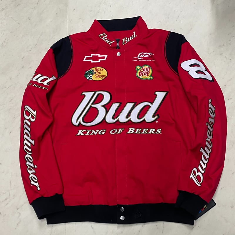 Budweiser バドワイザー　レーシングジャケット 古着 90s CHASE 「Budweiser」 バドワイザー 企業 刺しゅう
