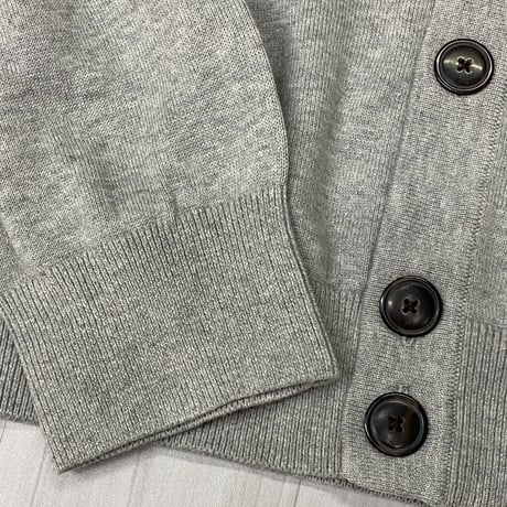 USAモデル TOMMY HILFIGER プレミアムコットンニット カーディガン グレー (R4F-12)