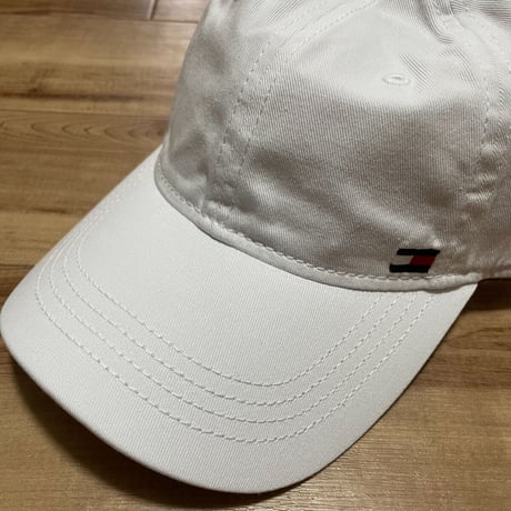 トミーヒルフィガー TOMMY HILFIGER ストラップバック キャップ 白 Sフラッグロゴ (4)