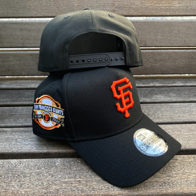【海外限定】ニューエラ サンフランシスコジャイアンツ 9FORTY Aフレーム 9FORTY MLB Woven Label サンフランシスコ・ジャイアンツ カーキ