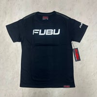 USA仕様 FUBU フブ Checkerboard チェッカーボード フォイルロゴ Tシャツ Y201 黒 (FBT6)