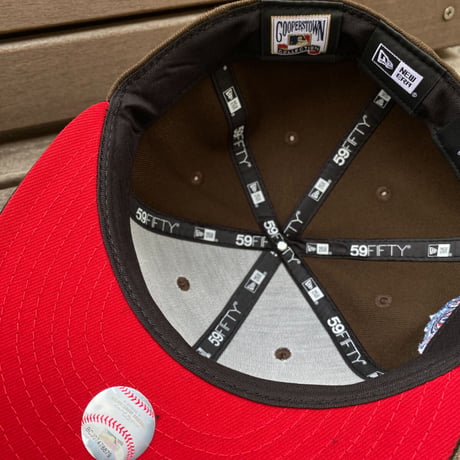 USA限定 59FIFTY ニューエラ LA ANGELS エンゼルス 40周年記念 Cooperstown (14-11)
