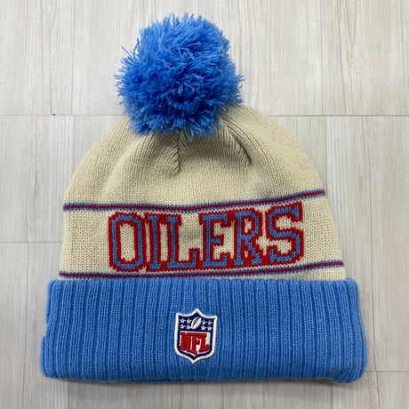 NEWERA ニューエラ NFL 公式 ニット帽 Oilers ヒューストン オイラーズ Historic Pom