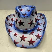つば広 ウエスタンハット Cowboy Hat カウボーイハット 星柄 ヴィンテージテイスト (CBH8)