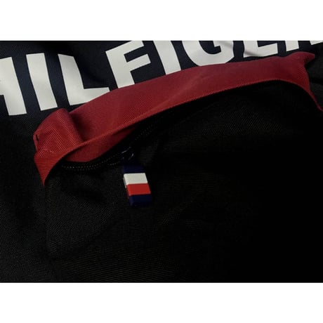 USA正規品 トミーヒルフィガー TOMMY HILFIGER バックパック 黒 ブラック BIGロゴ FLAG フラッグ