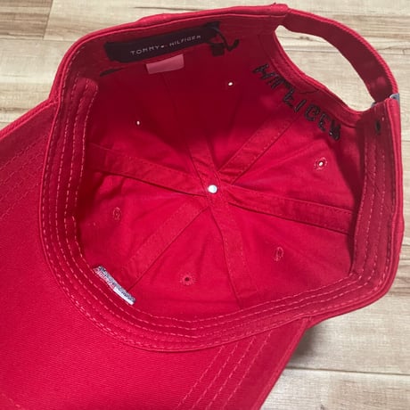 トミーヒルフィガー TOMMY HILFIGER USA ストラップバックキャップ 赤 フラッグロゴ (25)