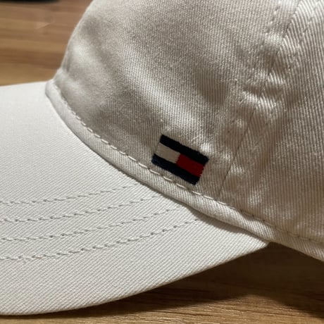 トミーヒルフィガー TOMMY HILFIGER ストラップバック キャップ 白 Sフラッグロゴ (4)