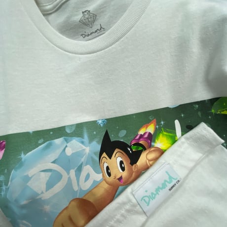 限定 【L】 Diamond Supply Co ダイヤモンドサプライ 半袖 Tシャツ AstroBoy 鉄腕アトム 半袖 Tシャツ 白