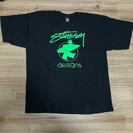 【2XL】 Stussy ステューシーSurfDesigns サーフデザイン 半袖 Tシャツ 黒 ストリート  (29)