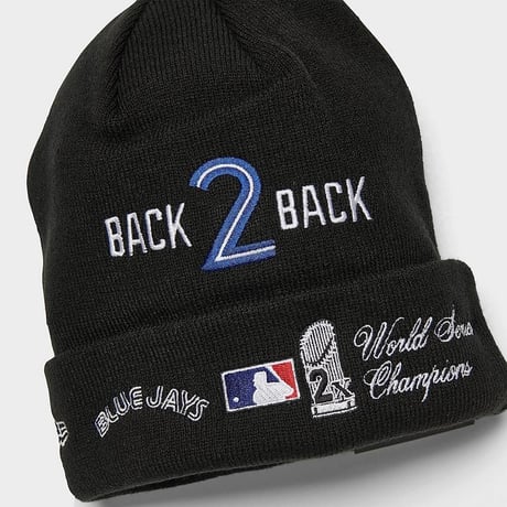 USA限定 NEWERA ニューエラ MLB ワールドシリーズ ニットキャップ Jays ブルージェイズ